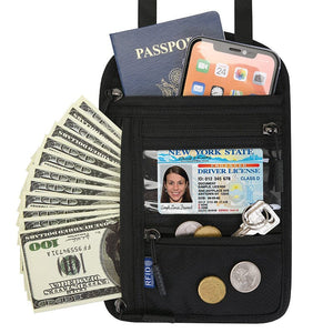 Portefeuille de voyage avec porte-passeport anti-RFID