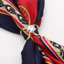Charger l&#39;image dans la galerie, Boucle de foulard en soie simple et élégante