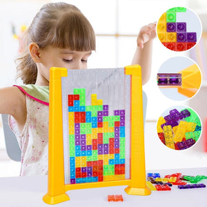 Puzzle 3D Transparent Jouets Jigsaw Puzzle Intelligence Coloré Russe Blocs Jeu pour 3 4 5 6 7 8 9 10 Ans Garçons Filles Enfants