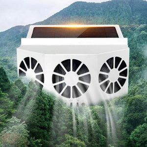 Ventilateur d'aération de fenêtre de voiture à énergie solaire