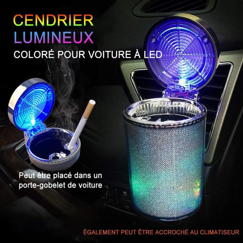 LED Cendrier Lumineux Colorés de Voiture