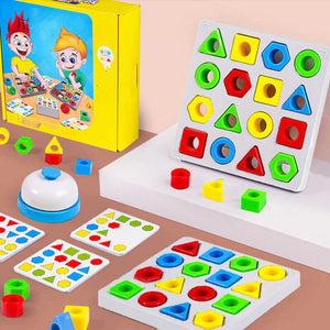 Jouet éducatif sensoriel de couleur de jeu d'association de formes