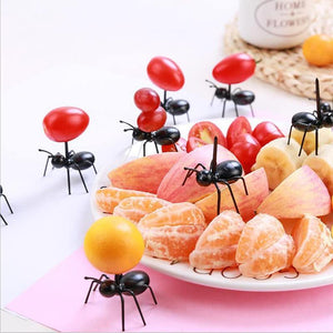 Fourchettes à Fruits Mobiles de Fourmis Travailleuses (12 pièces)