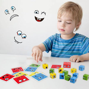 Cubes de Construction à Emoji avec Cloche