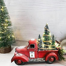 Charger l&#39;image dans la galerie, Pièce maîtresse de Noël de camion de ferme rouge