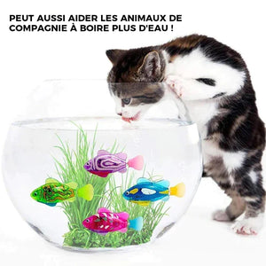 Jouet poisson robot nageur pour chat et chien