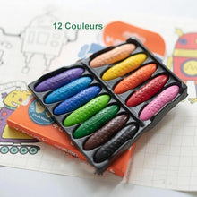 Charger l&#39;image dans la galerie, Crayon de Cire Lavable pour Enfants (12/24/36 couleurs)