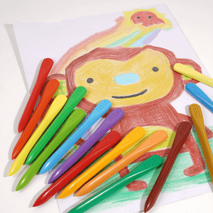 Ensemble de Crayons en Cire Organique pour Enfants (12/18/24/36 couleurs)